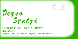 dezso stelzl business card